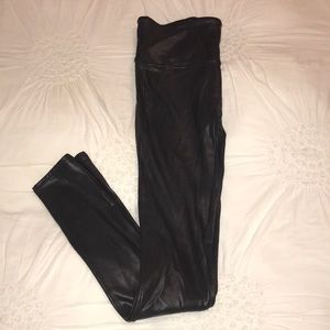 Faux leather leggings
